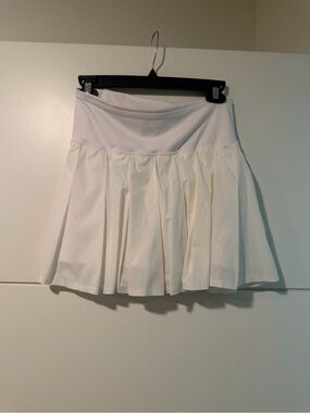 JoyLab White Pleated Athletic Skirt